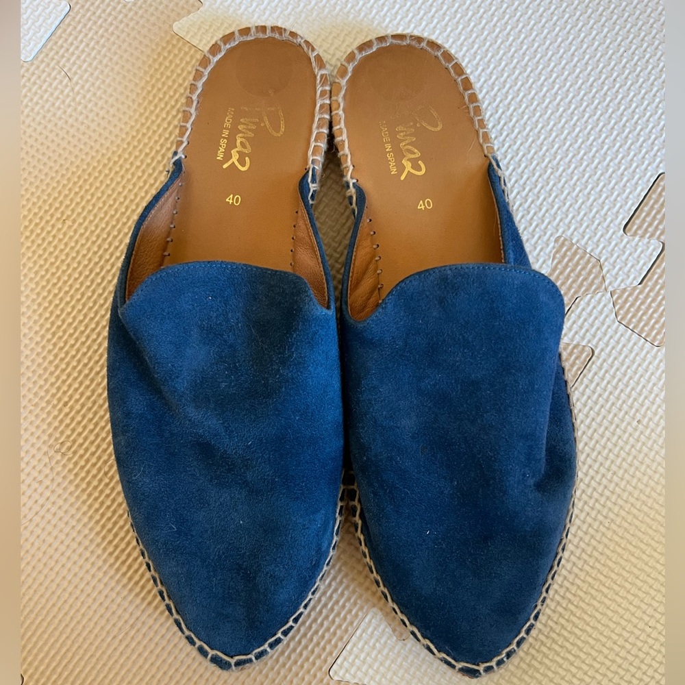 Pinaz suede slide on mules